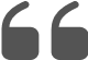 Opening quotation marks on black background.