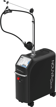 Medical laser machine with display and controls.