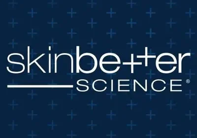 Skinbetter Science logo on dark blue background.